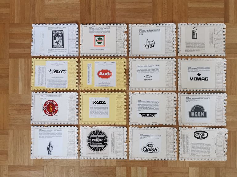 Exemples de cartes perforées. Photo: IPI