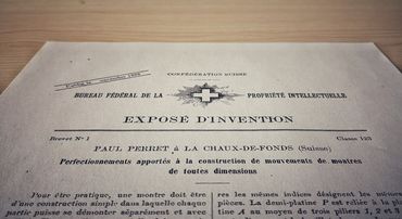 Le premier brevet suisse.