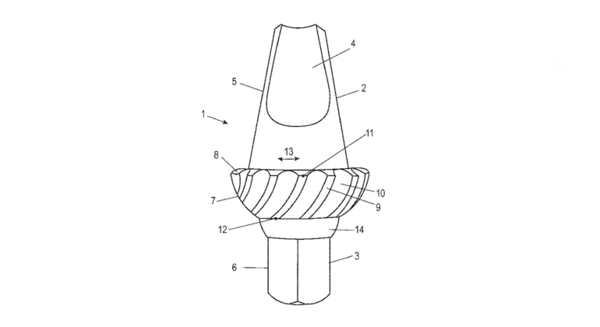 A drawing from the inventor’s European patent. The numbers refer to the patent claims. Photo: IPI