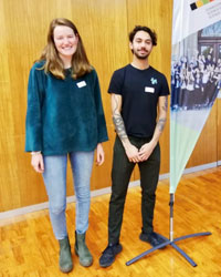 Nicole Menzi et Sivan Sureskumaran. Photo: Science et jeunesse