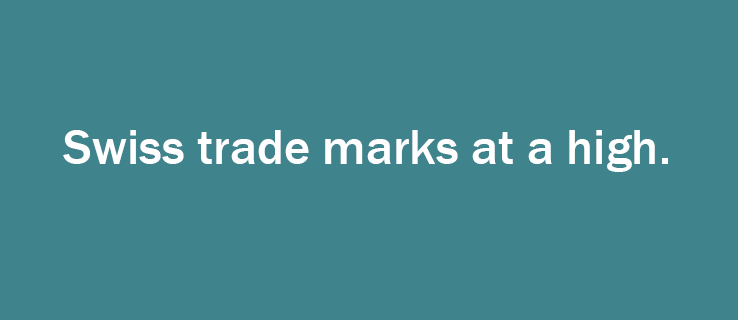 Swiss trade marks at a high